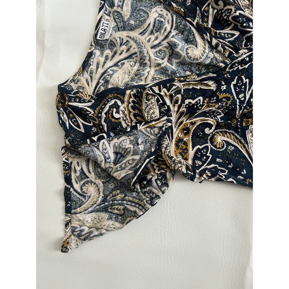 Bila 77 paisley maxi dress‎ tie waist flare sleeve size Small Boho Feminine - Picture 4 of 7